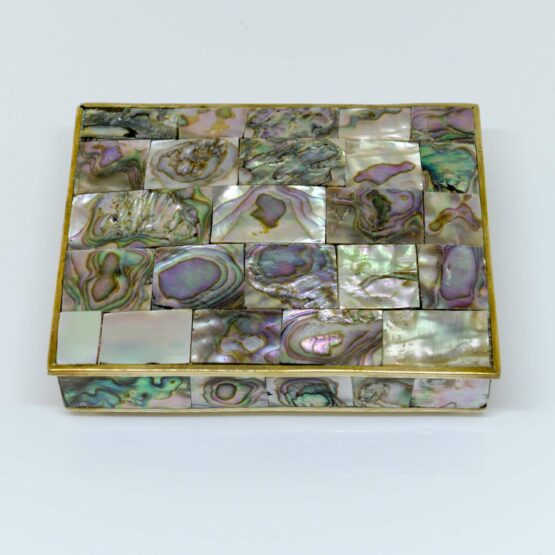 Brass Box With Mother of Pearl Inlay