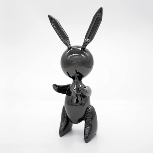 Jeff Koons, Rabbit (Black) (2019)