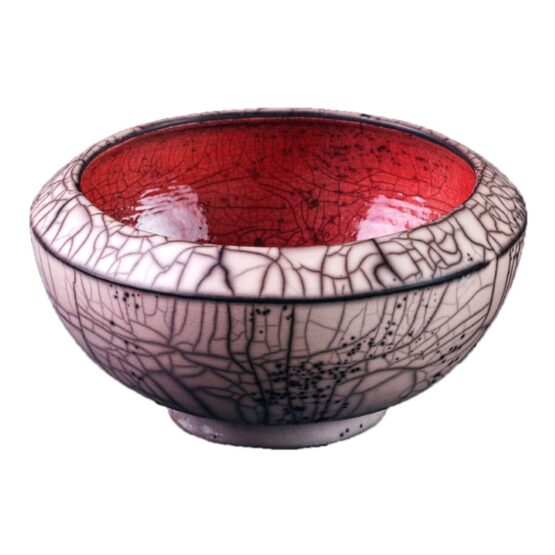 tabletop accessories-Naked Raku Large Bowl-Ceramic
