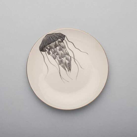 Jellyfish Dessert Plate-Micuit Collection