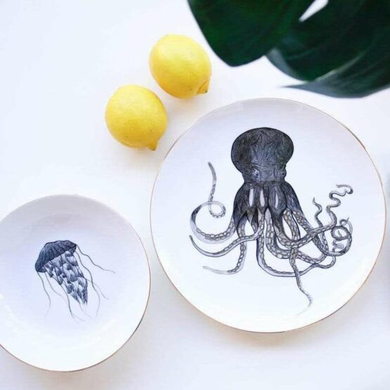 Octopus Dinner Plate-Micuit Collection