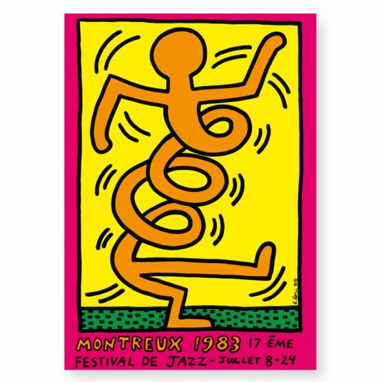 Silk Screen Print-Keith Haring-Montreux 1983
